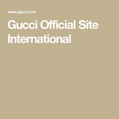 Gucci int website